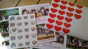 making Valentins cards