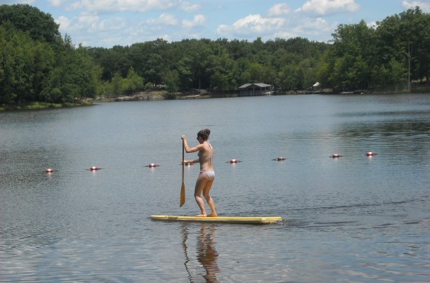 paddle boarding in Poconos