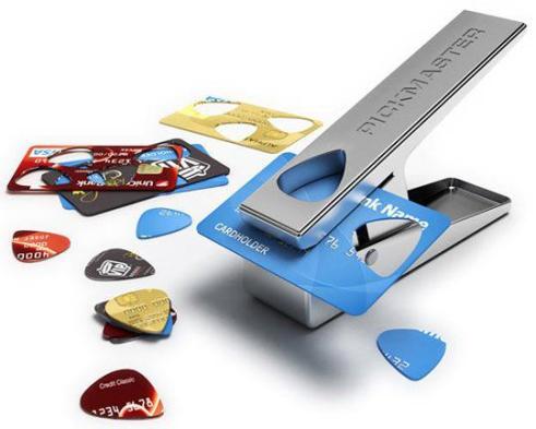 Credit card guitar picks make your own guitar pick