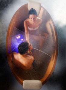 Romantic Wooden Jacuzzi romantic bath