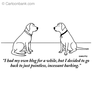 Dog blog cartoon
