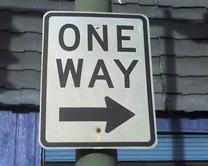 one way
