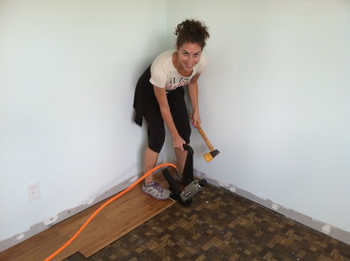 I even learned how to use a nail gun.