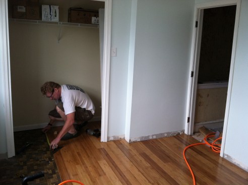 The closet was the tricky part.