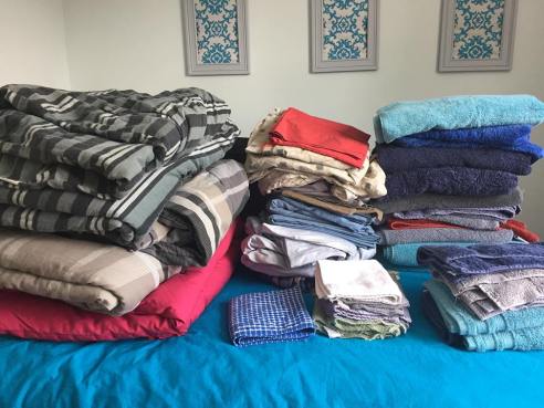 Somewhere along the line, PIC moved in and we realized we had WAY TOO MUCH stuff. I also swapped out the original wall art for something a bit more sophisticated.